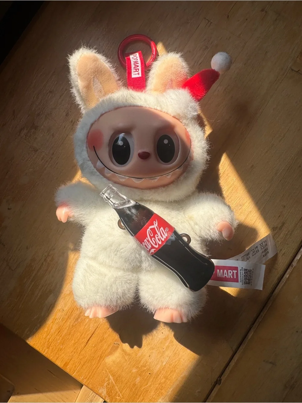 LABUBU THE MONSTERS COCA COLA PLUSH KEYCHAIN - SURPRISE SHAKE FIGURE